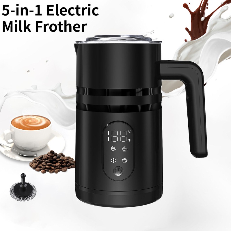 Yogurt Maker Electric - 5-in-1 Multifunctional Electric Milk Frother Steamer