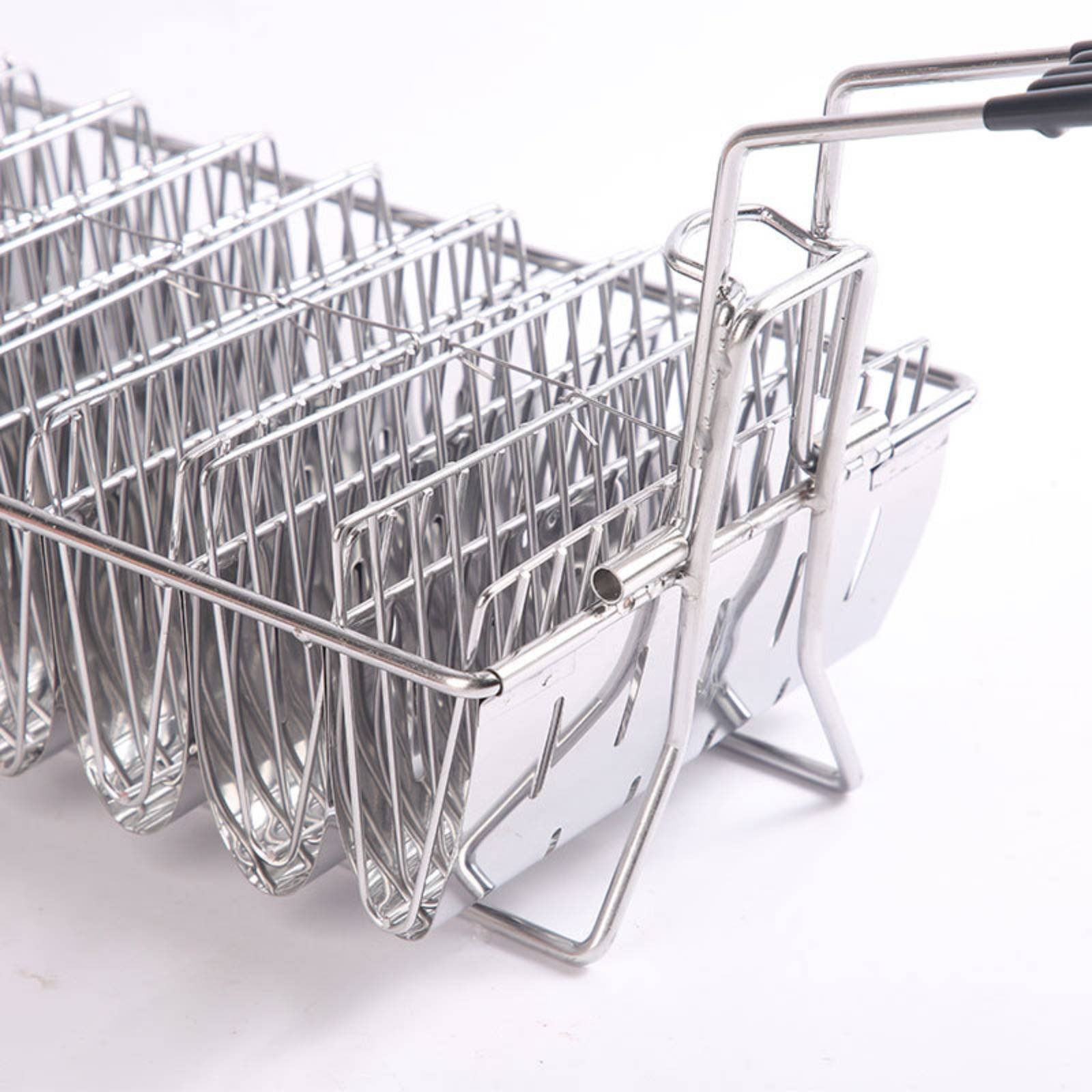 8 Slot Taco Rack Heat Resistan - Deep Fryer Stainless recension och pris