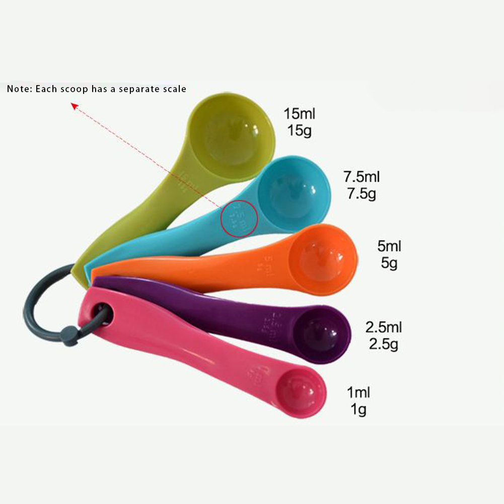5-Piece Colorful Salt Oil Spoo - Kitchen Appliances Manufacturers recension och pris