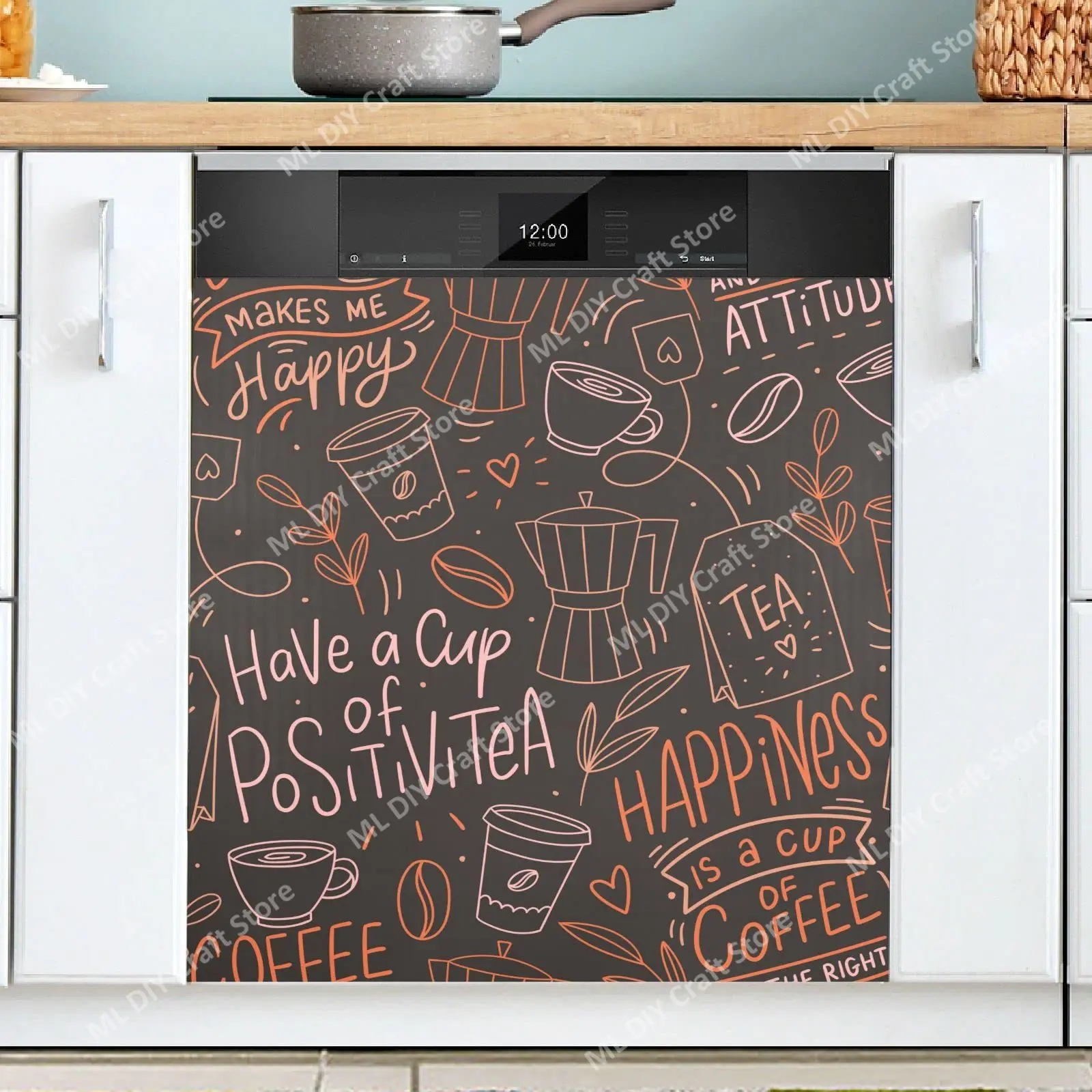 Retro Coffee Topics Cafe Desig - Kitchen Appliances Pictures recension och pris