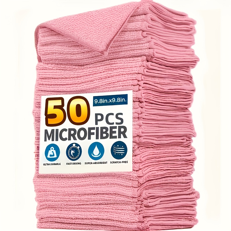 1-50Pcs Light Pink Microfiber  - Kitchen Appliances Manufacturers recension och pris