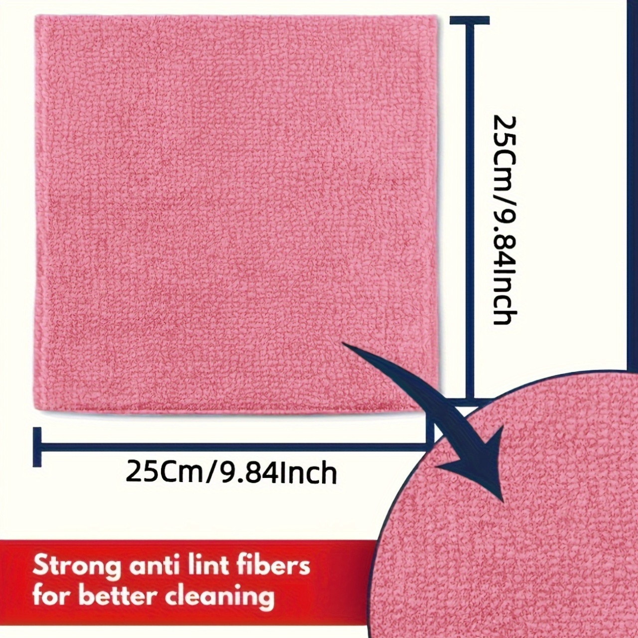 1-50Pcs Light Pink Microfiber  - Kitchen Appliances Manufacturers recension och pris
