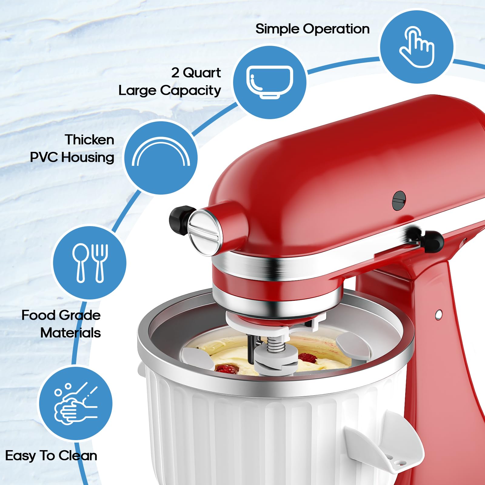 2 Quart Ice Cream Maker Attach - Kitchen Appliances Manufacturers recension och pris