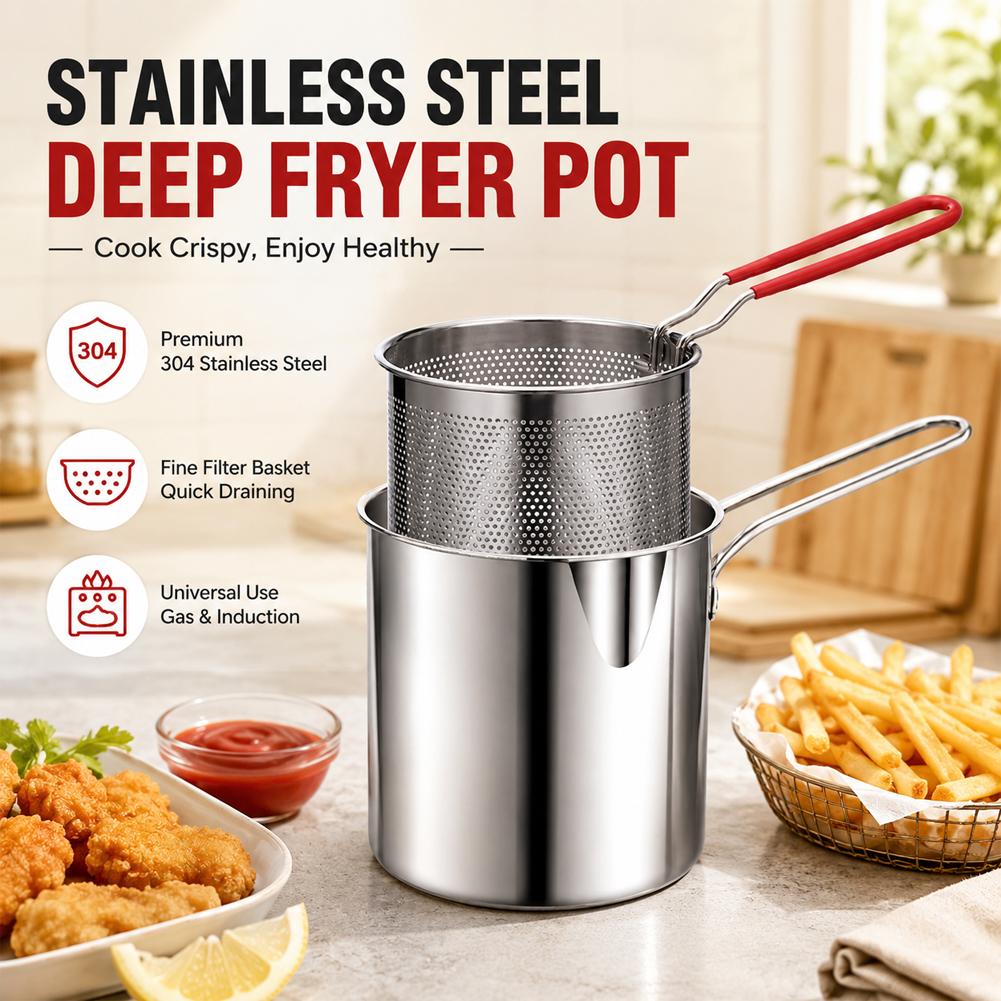 Stainless Steel Deep Fryer Pot - Deep Fryer Stainless recension och pris